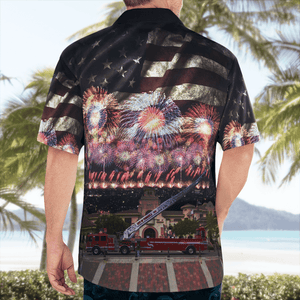 Temecula, California, Temecula Fire Department, 4Th Of July Hawaiian Shirt