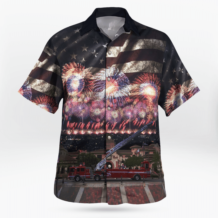 Temecula, California, Temecula Fire Department, 4Th Of July Hawaiian Shirt