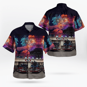 Reidville Fire Department, 4Th Of July Hawaiian Shirt