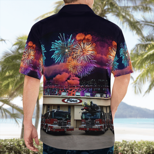 Reidville Fire Department, 4Th Of July Hawaiian Shirt