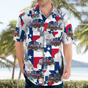 Manchaca Fire Rescue, Austin, Texas 4Th Of July Hawaiian Shirt