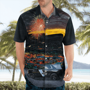 Helena, Alabama, Helena Police Department, 4Th Of July Hawaiian Shirt