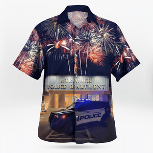 Merrimack Police Department, 4Th Of July Hawaiian Shirt