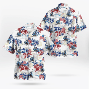 Houston Police Department Hughes 269C - N7492F, 4Th Of July Hawaiian Shirt