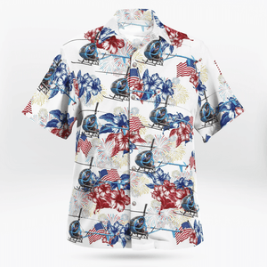 Houston Police Department Hughes 269C - N7492F, 4Th Of July Hawaiian Shirt