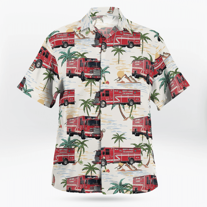 Perth Amboy Fire Department, Perth Amboy, New Jersey Hawaiian Shirt