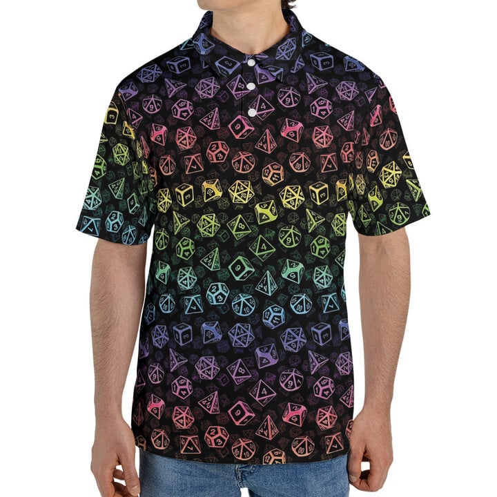 Rainbow Dice Dungeons & Dragons - Polo Shirt For Men