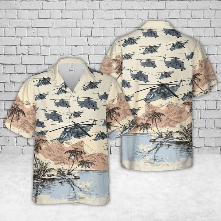 US Air Force Sikorsky MH53 Pave Low Hawaiian Shirt, Hawaiian shirt