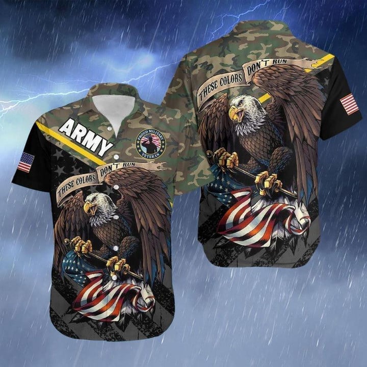 America Army Veteran Hawaiian Shirt