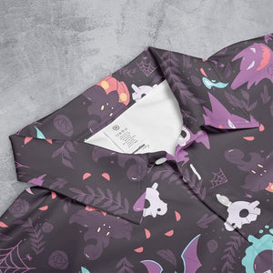 Lavender Town Pokemon Pattern - Polo Shirt For Men