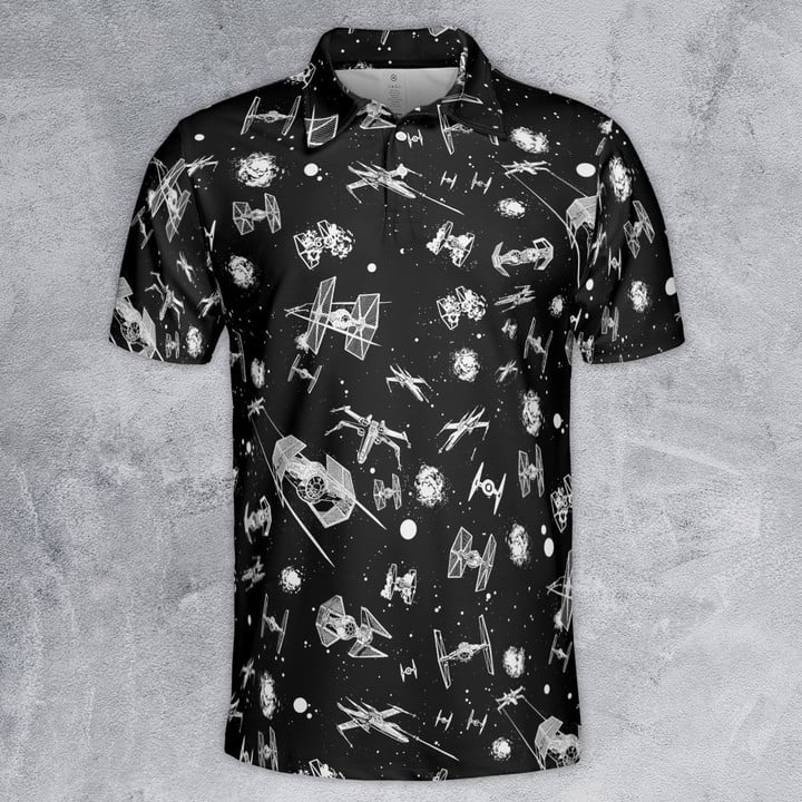 Star Wars Spacecraft Pattern - Men Polo Shirt