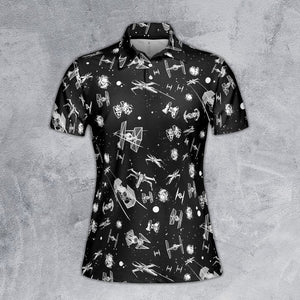 Star Wars Spacecraft Pattern - Polo Shirt For Women