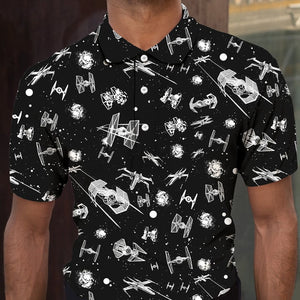 Star Wars Spacecraft Pattern - Men Polo Shirt