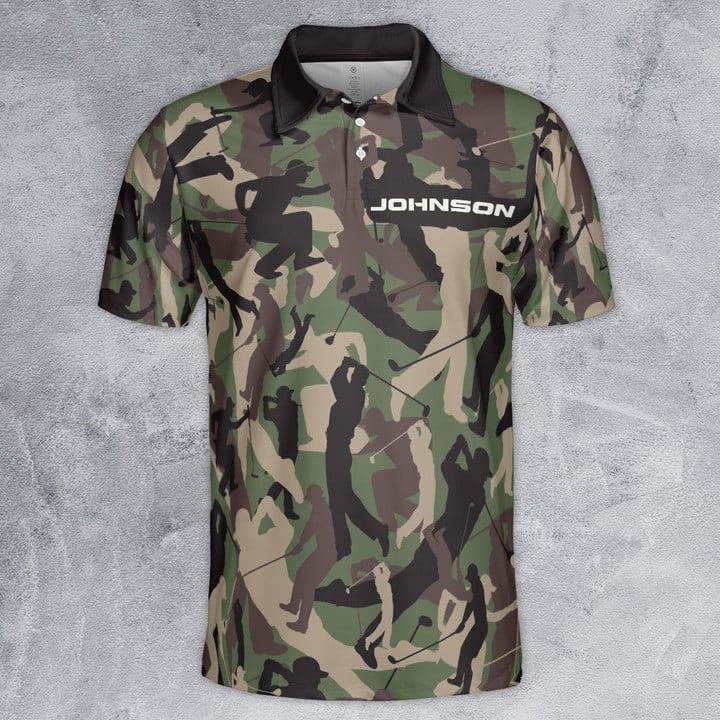 Personalized Camouflage Golf - Polo Shirt For Men