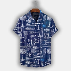 Spaceship Hawaiian Shirt SW - 01