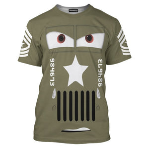 Sarge Disney Cars Costume Pixar Cars T-Shirt