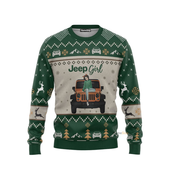 Jeep Girl Classy Sassy And A Bit Smart Assy Ugly Christmas Sweater