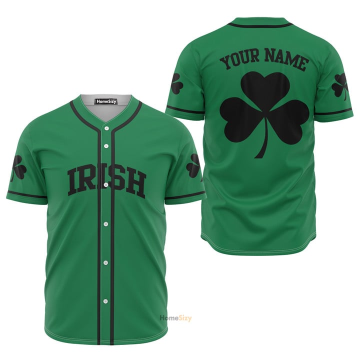 FamilyStore Custom Name Irish Green - Personalized Baseball Jersey