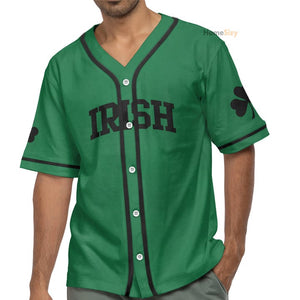 FamilyStore Custom Name Irish Green - Personalized Baseball Jersey