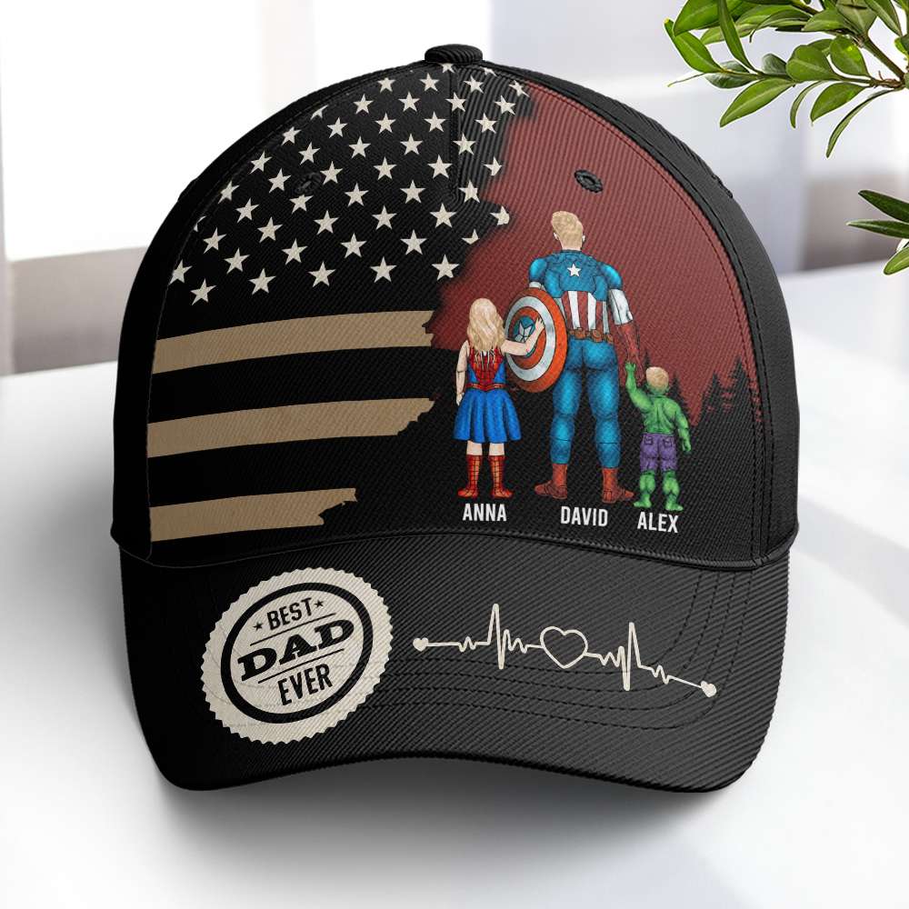 Super Hero Dad Certificate - Personalized Classic Cap - Gift For Dad, Husband, Fathers Day - CL02 NA94