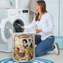 DSNY Even Princesses Do Laundry - Personalized Quilted Laundry Basket - Gift For Her, Laundry Lovers NL122