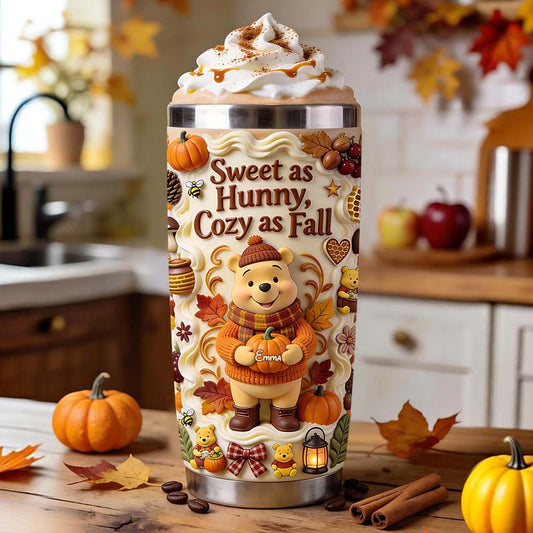 NL122 DSNY Sweet As Hunny Cozy As Fall - Personalized Tumbler - Gift For Movie Fans