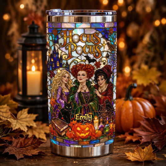 Three Witches Are Coming - Personalized Tumbler - Gift For Halloween NL122 