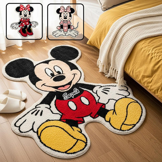 MkMo Magic Mouse - Personalized Tufted Rug - Gift For Family, Movie Fans NL122 