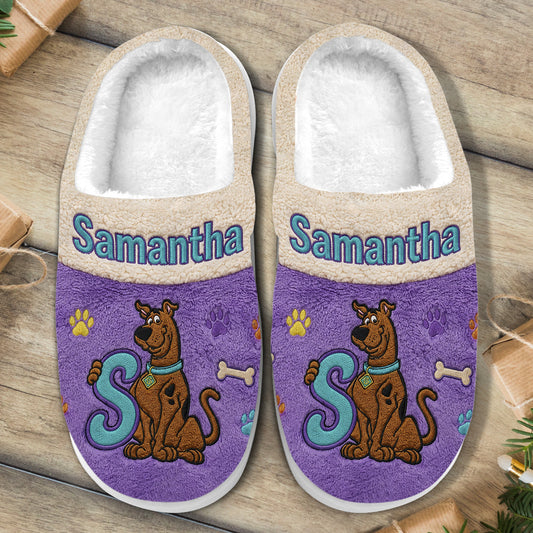 NL122 ScDo Spooky Mystery - Personalized Slippers - Gift For Family