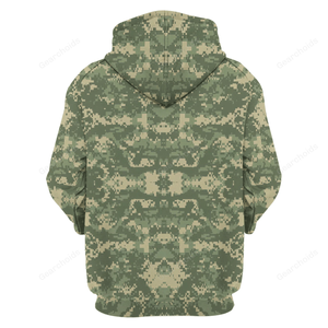 US ACU Or Universal Camouflage Pattern (UCP) CAMO Hoodie Sweatshirt Sweatpants