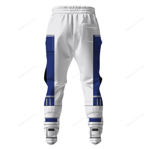 Star Wars R2 D2 Robot Costume Hoodie Sweatshirt Sweatpants SWHS15