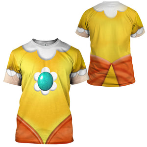 Princess Daisy Mario Costume Cosplay T-Shirt 3D