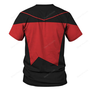 Star Trek Picard The Next Generation Red Costume T-Shirt