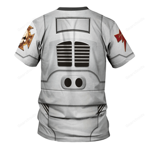 Warhammer Terminator Armor White Scars - Costume Cosplay T-shirt WHHS134