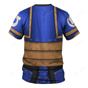 Pre-Heresy Ultramarines Legion In Mark II Crusade - Costume Cosplay T-shirt WHHS151