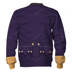 American Infantry Officer-1776-1783 Uniform Hoodie Sweatshirt Sweatpants