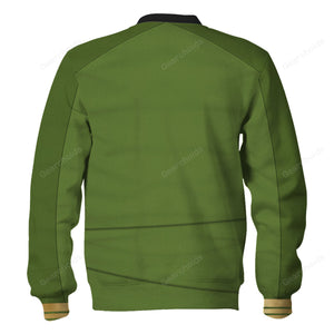 Star Trek Captain Pike Green Costume Hoodie Sweatshirt Sweatpants