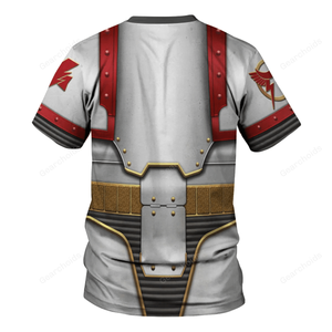 White Scars In Mark III Power Armor - Costume Cosplay T-shirt WHHS12