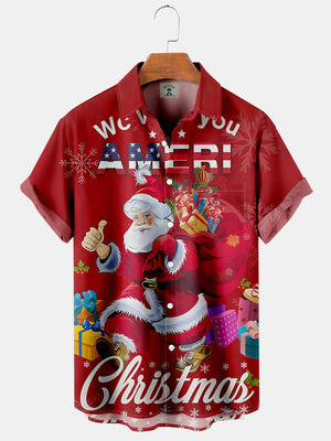 We Wish You Ameri Christmas Santa Claus Liked - Hawaiian Shirt