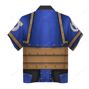 Pre-Heresy Ultramarines Legion In Mark II Crusade - Costume Cosplay Hawaiian Shirt WHHS151