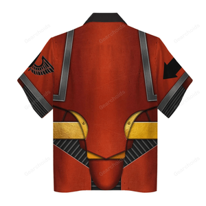 Pre-Heresy Blood Angels In Mark IV Maximus Power Armor - Costume Cosplay Hawaiian Shirt WHHS192