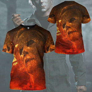 Halloween Kills Michael Myers T-Shirt 3D For Men & Women