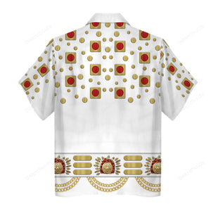 Elvis Eyelet Suit - Costume Cosplay Hawaiian Shirt ELHS45