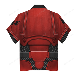 Warhammer Space Marines Blood Angels V2 - Costume Cosplay Hawaiian Shirt WHHS59