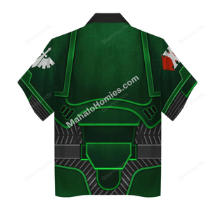 Warhammer Space Marines Dark Angels - Costume Cosplay Hawaiian Shirt WHHS37