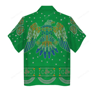 Celebrating the King: Elvis Presley Green - Costume Cosplay Hawaiian Shirt ELHS26