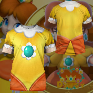 Princess Daisy Mario Costume Cosplay T-Shirt 3D