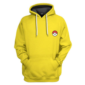 Pokemon Pikachu Cosplay Costume Hoodie