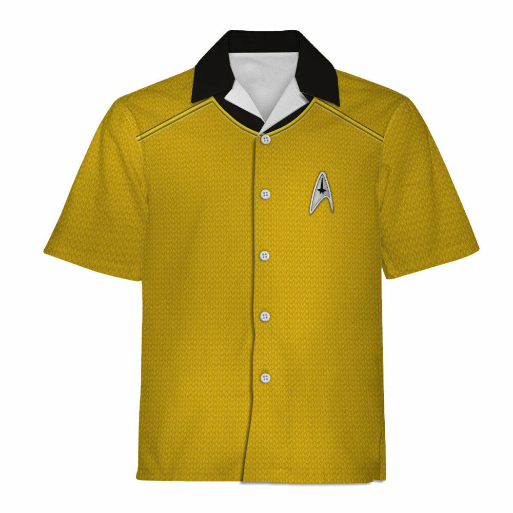 Star Trek Into Darkness Gold Cool Hawaiian Shirt