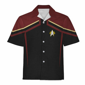 Star Trek Starfleet Uniform Circa Cool Hawaiian Shirt